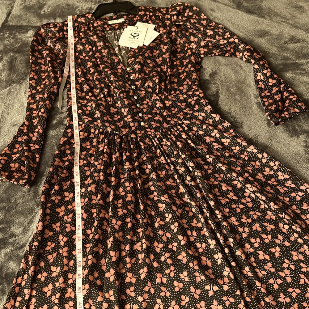 Sandro Paris Midi dress new with tag size 36 (US 6) - Picture 10 of 12